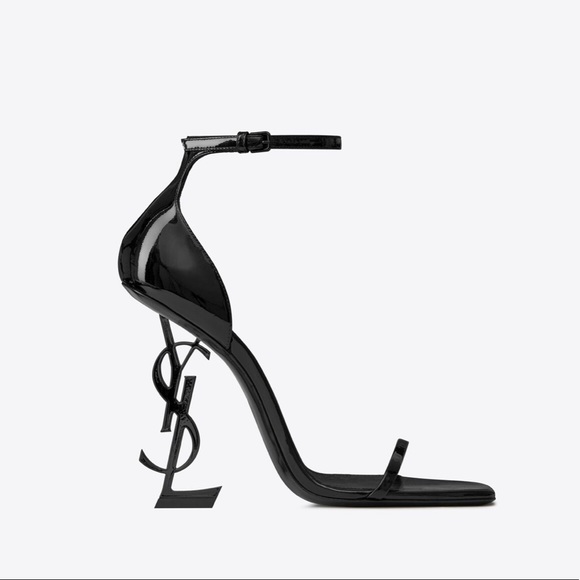 Yves Saint Laurent Shoes - 🖤YSL🖤 OPYUM SANDALS IN PATENT LEATHER WITH BLACK HEEL